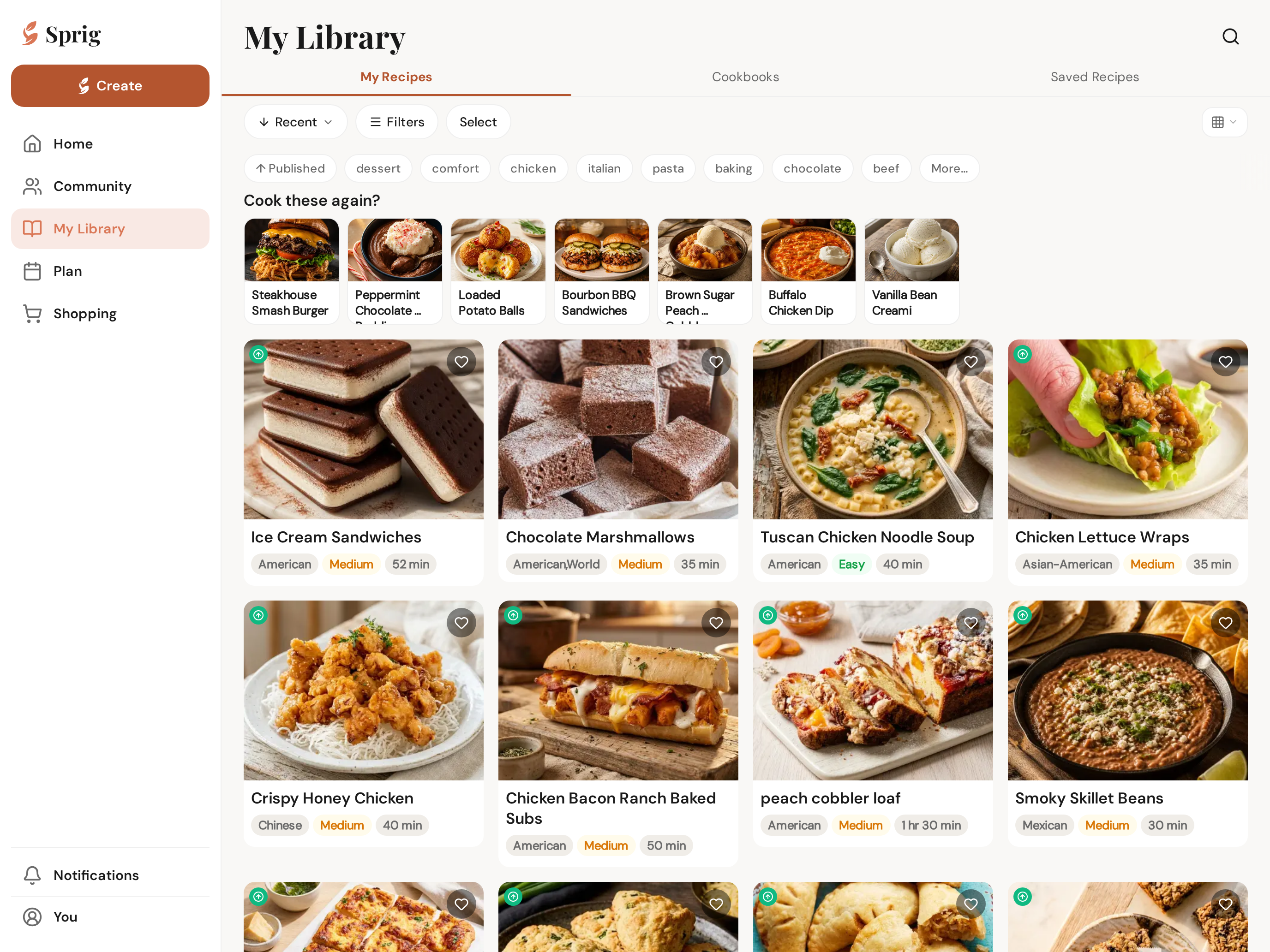 Your whole library at once, with the navigation down the side