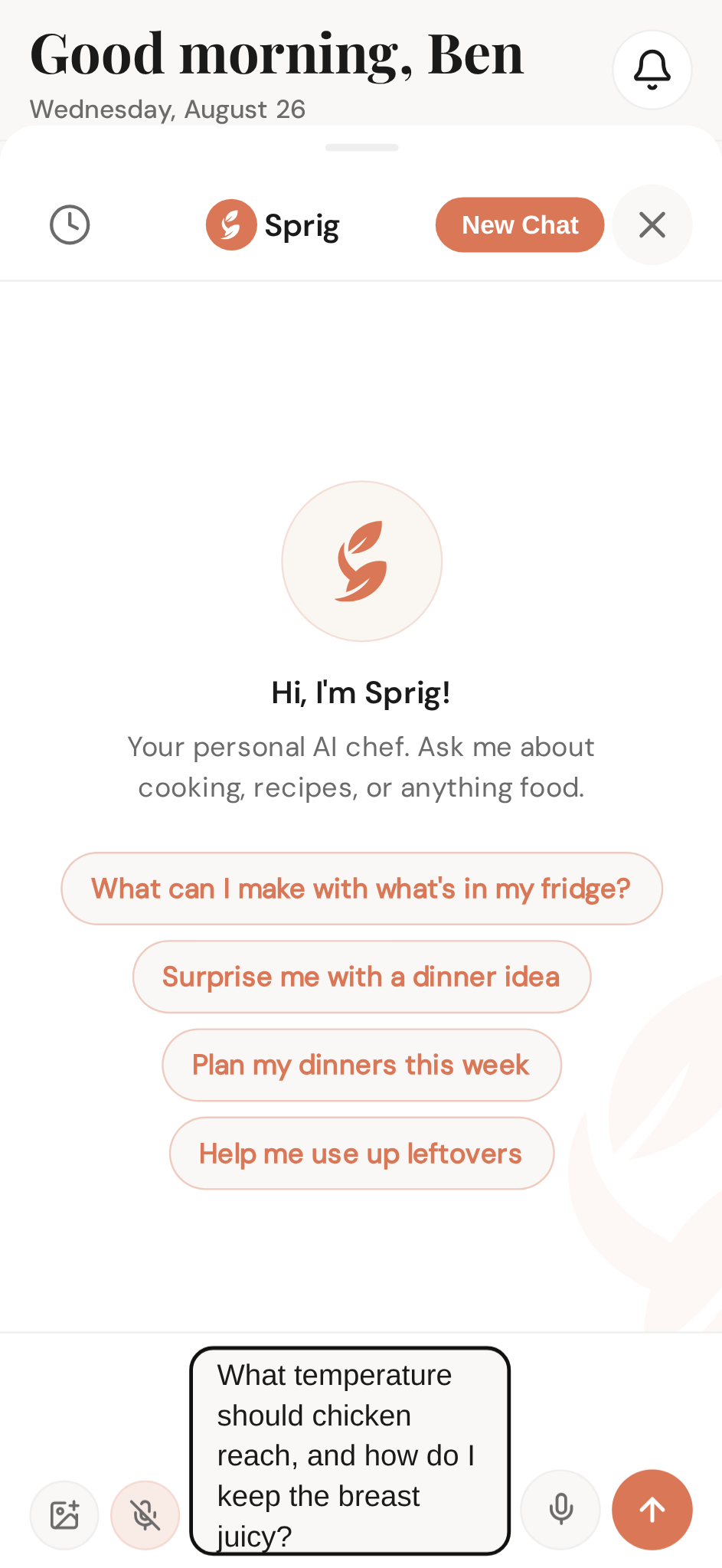 Type your question, exactly as you'd say it