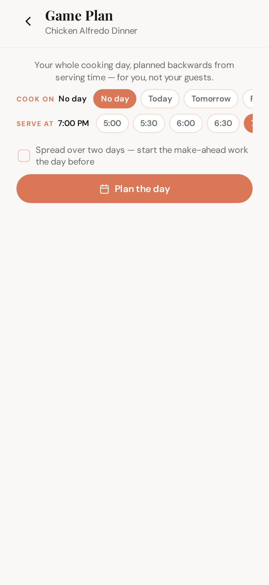 The Game Plan — every course on one timeline