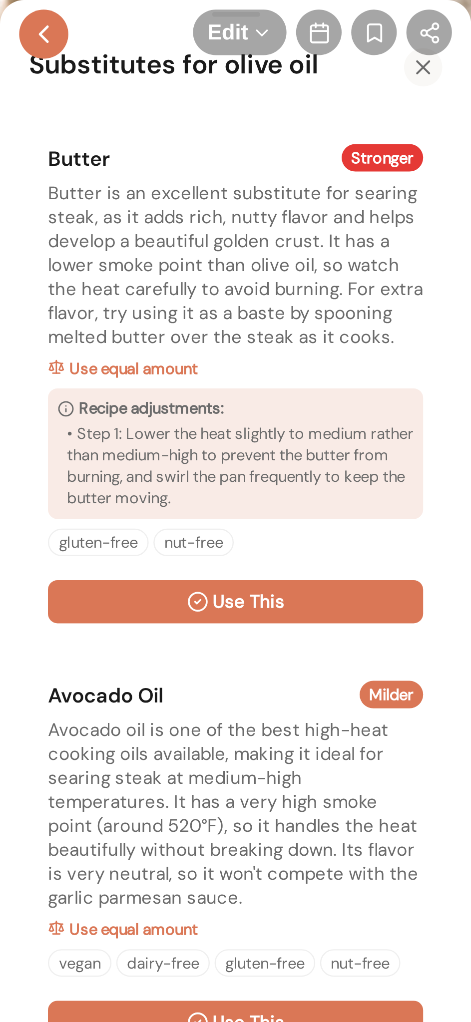 Sprig's suggestions — measured for this recipe, not generic