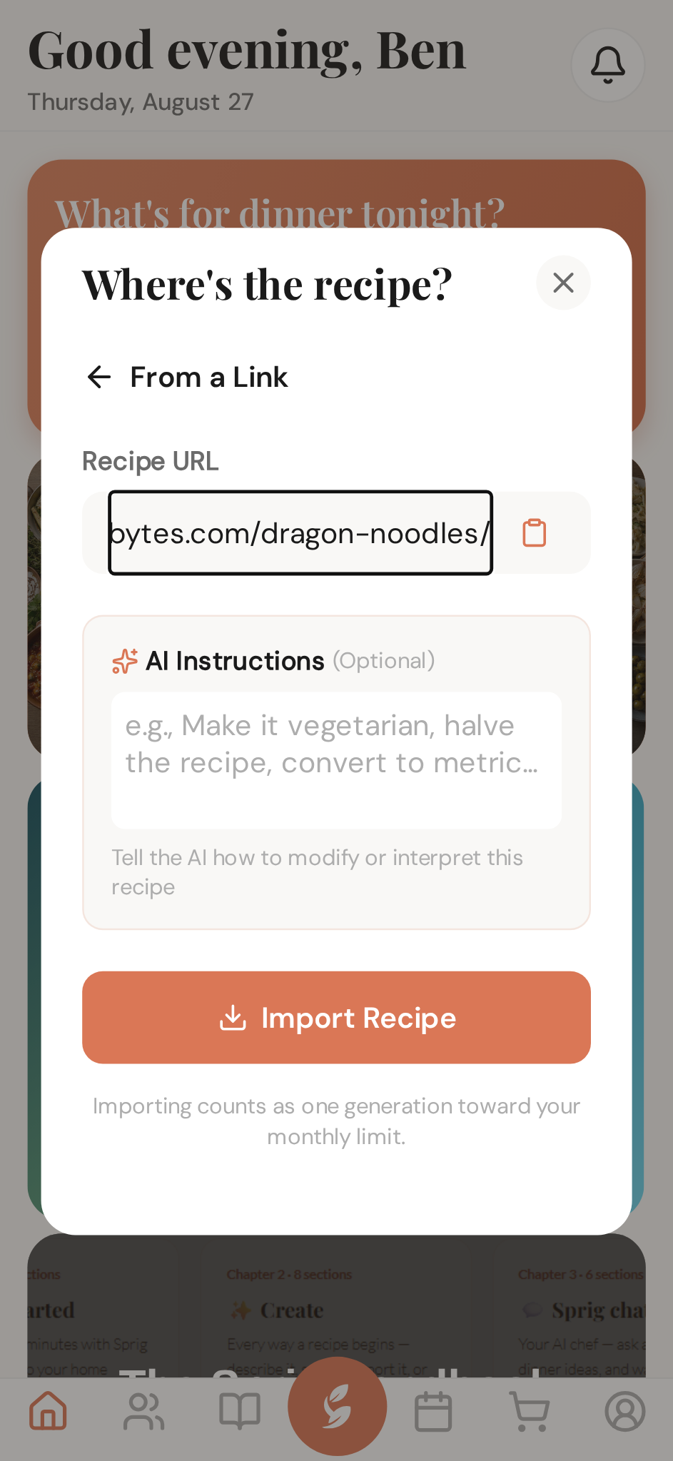 Paste the link — add instructions for Sprig if you want changes