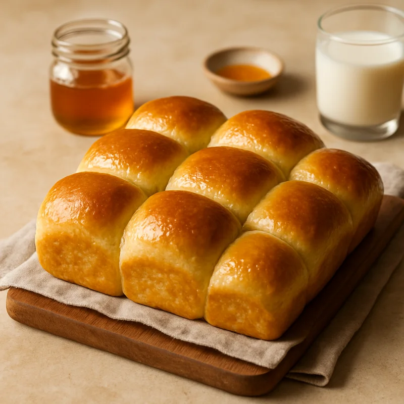 Tender Honey Milk Dinner Rolls
