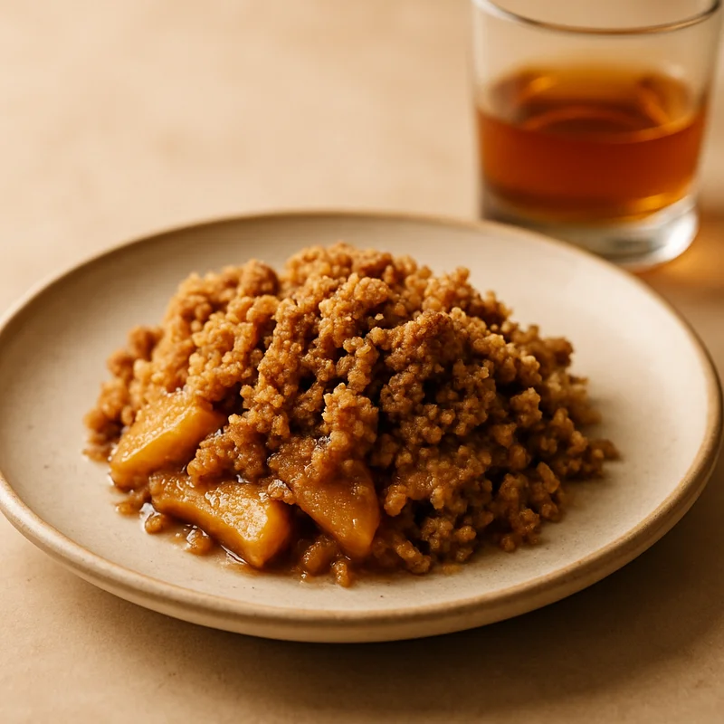 Bourbon Apple Crumble