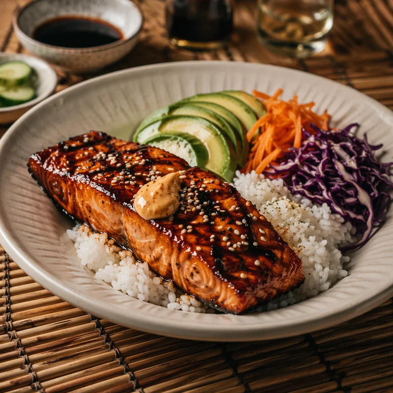 Teriyaki Salmon Bowls