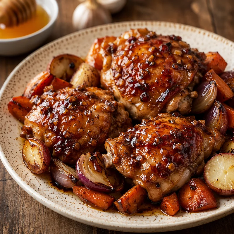 Honey Garlic Chicken Thighs