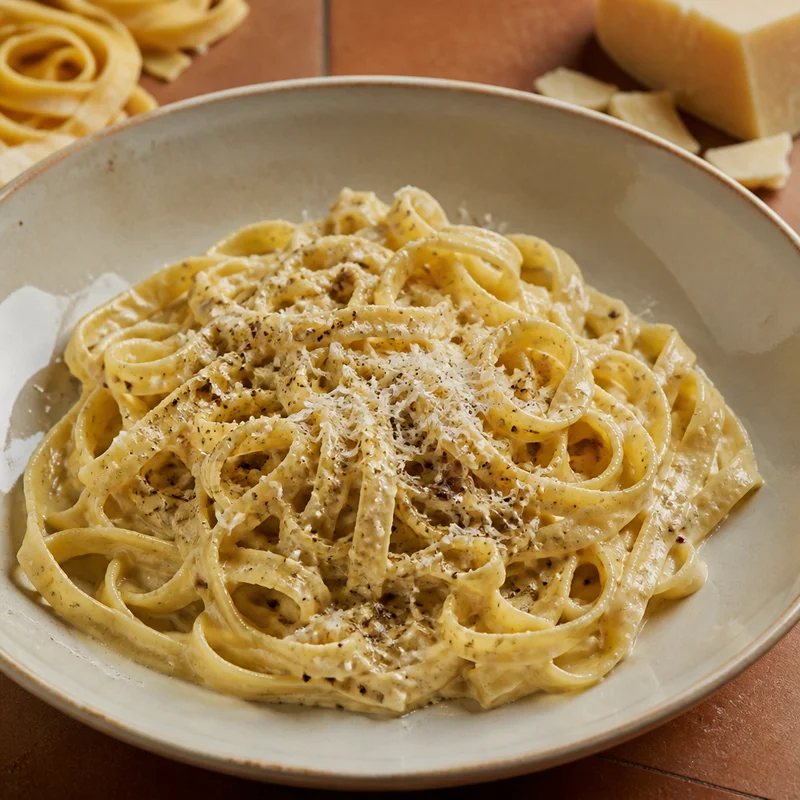 Tagliatelle with Truffle Butter and Parmigiano