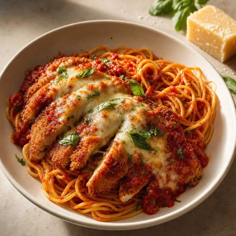 Chicken Parm Spaghetti