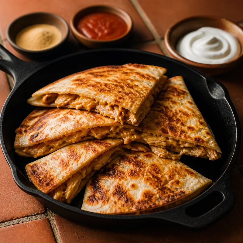 Crispy Chicken Quesadillas