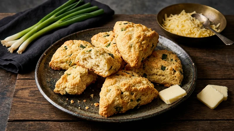 Cheddar Cheese and Scallion Scones