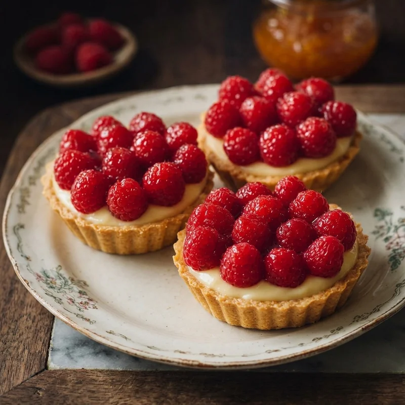 Raspberry Cream Tarts