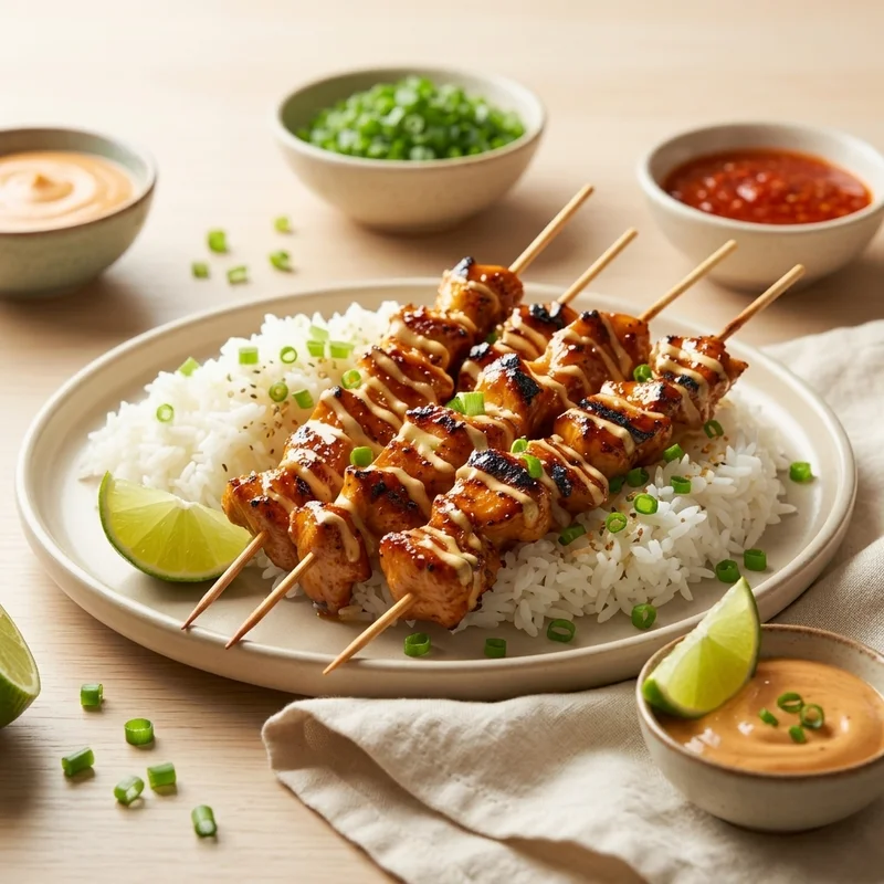 Yum Yum Chicken Skewers
