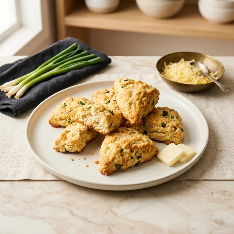 Cheddar Cheese and Scallion Scones