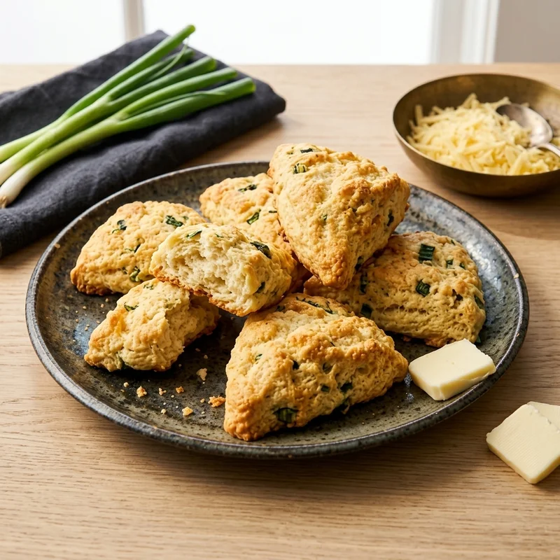 Cheddar Cheese and Scallion Scones