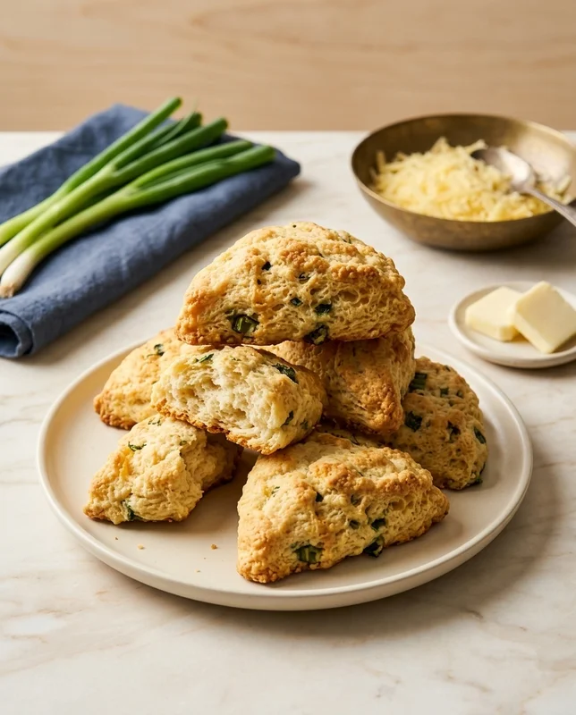 Cheddar Cheese and Scallion Scones