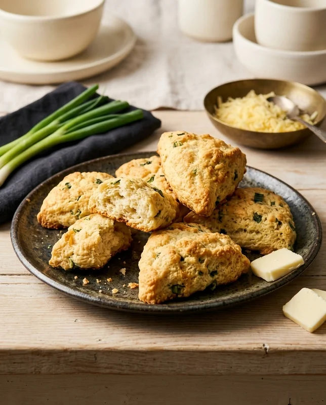 Cheddar Cheese and Scallion Scones