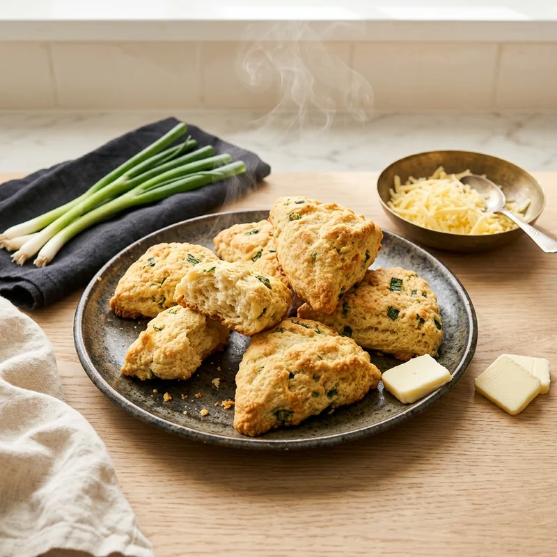 Cheddar Cheese and Scallion Scones