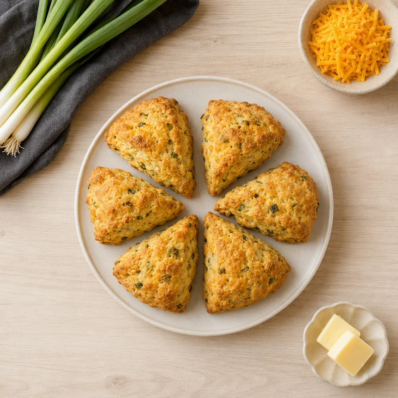 Cheddar Cheese and Scallion Scones