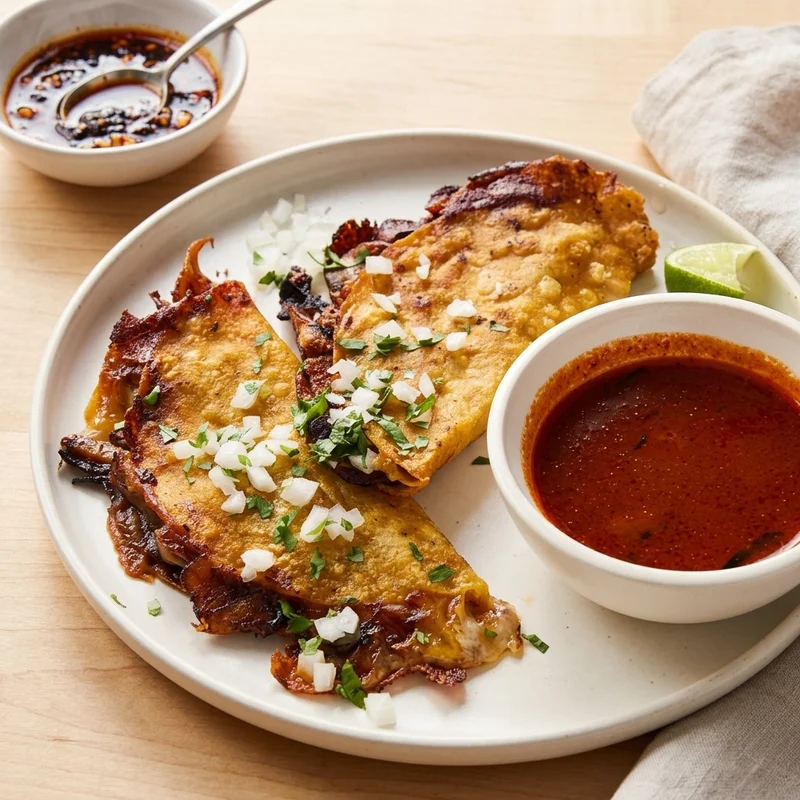 Mushroom Quesabirria Tacos