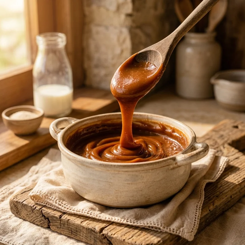 Homemade Dulce de Leche or Cajeta