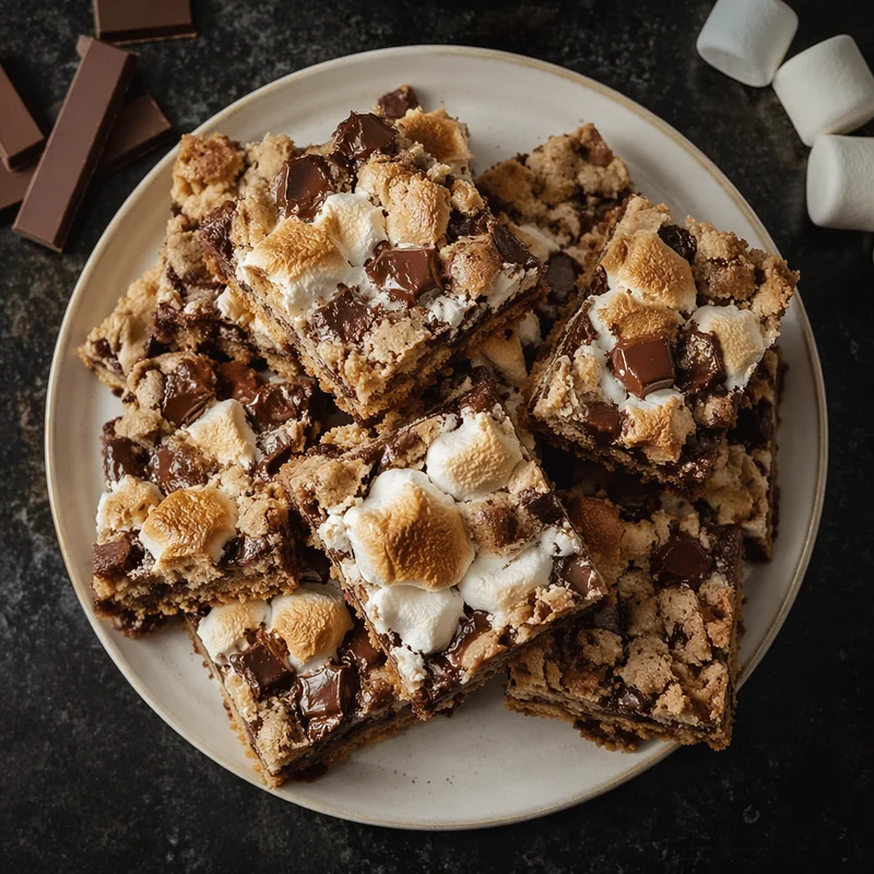 S'mores Cookie Bars