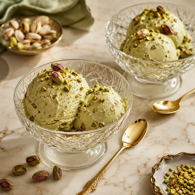 Sicilian Pistachio Ice Cream - Nina Creame