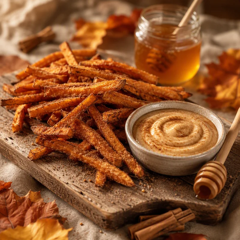 Sweet Potato Fries with Honey-Cinnamon Dip