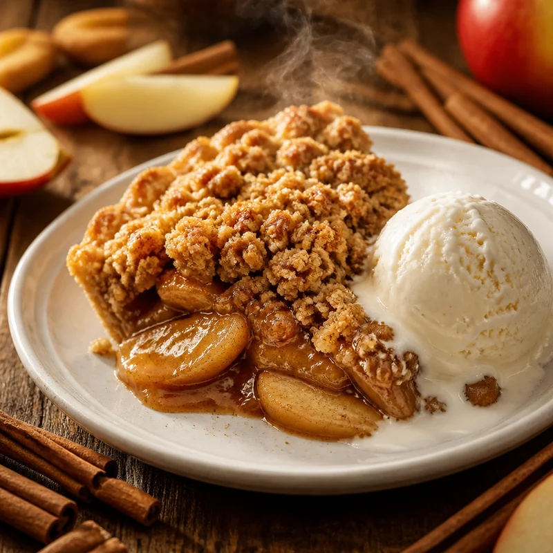 Bourbon Apple Crumble