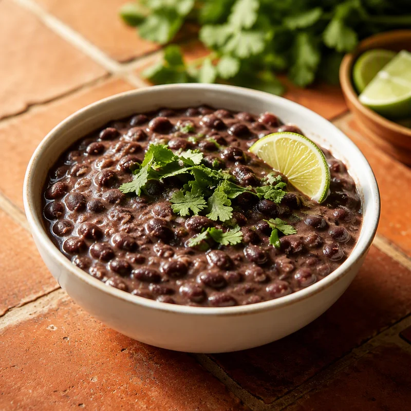 15-Minute Creamy Mexican Black Beans