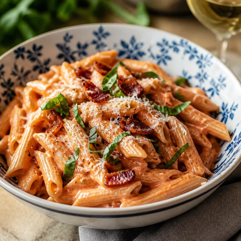 Pancetta Penne alla Vodka