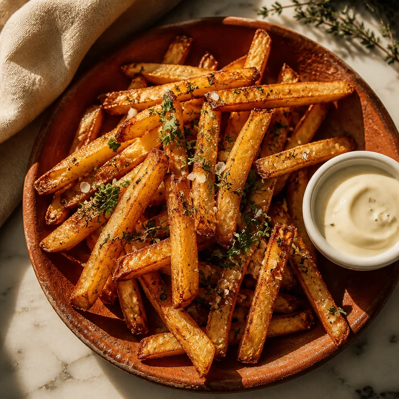 Double-Fried Pommes Frites with Garlic Aioli