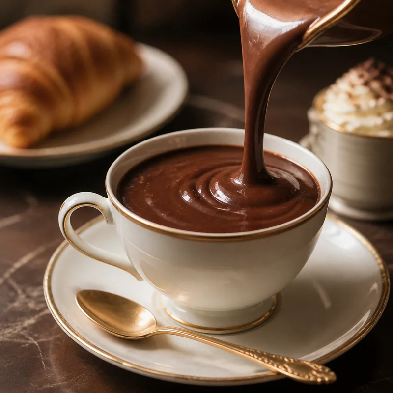 Parisian Café-Style Thick Drinking Chocolate (Chocolat Chaud)