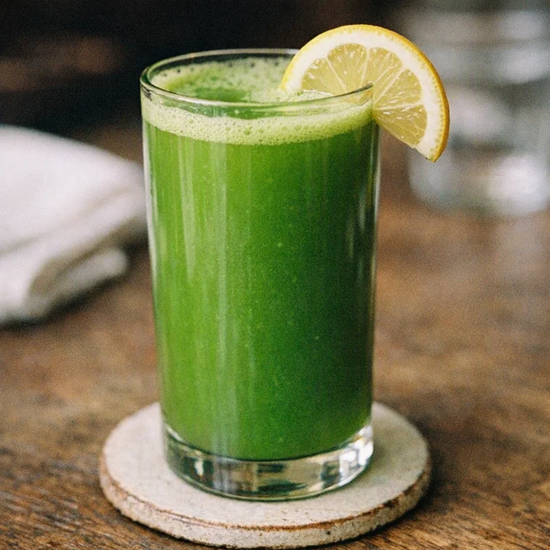 Cold-Pressed-Style Green Juice (No Juicer Needed)