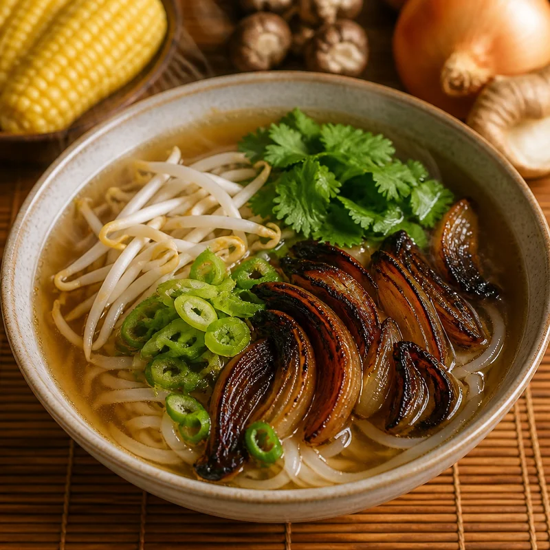 Charred-Onion Vegetarian Pho