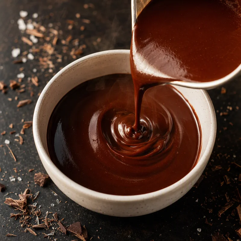 Pourable Dark Chocolate Ganache Sauce