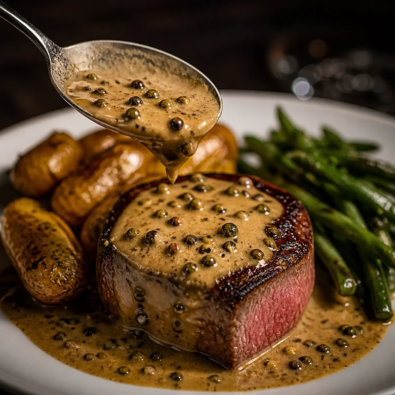 Steakhouse Cracked Peppercorn Pan Sauce