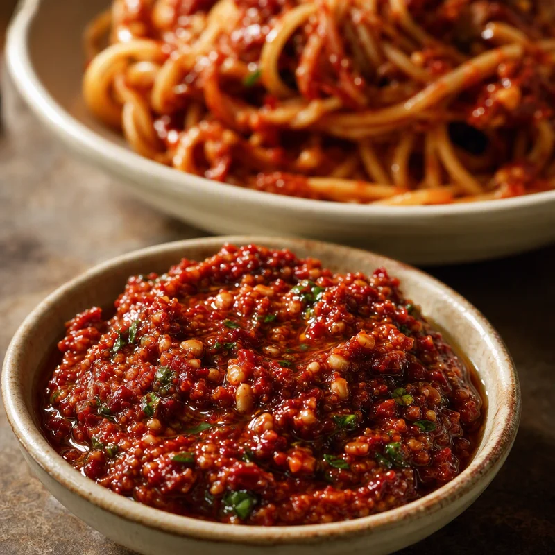 Sun-Dried Tomato & Toasted Almond Pesto
