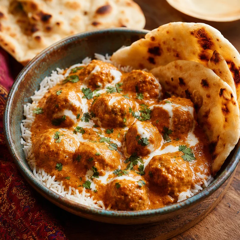Creamy Butter Chicken Meatballs