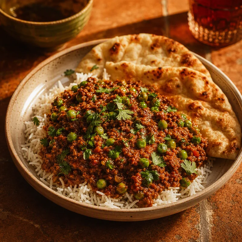 Freezer-Batch Keema Matar with Peas