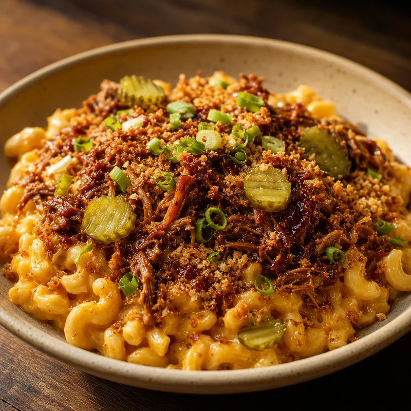 BBQ Pulled Pork Mac and Cheese