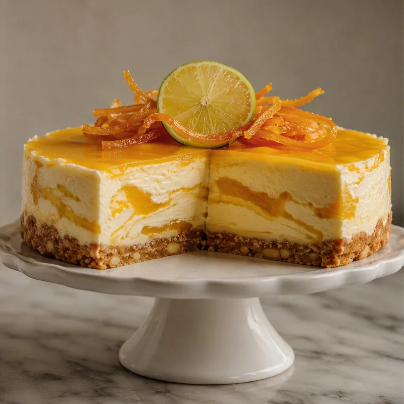 Mango Key Lime Cheesecake