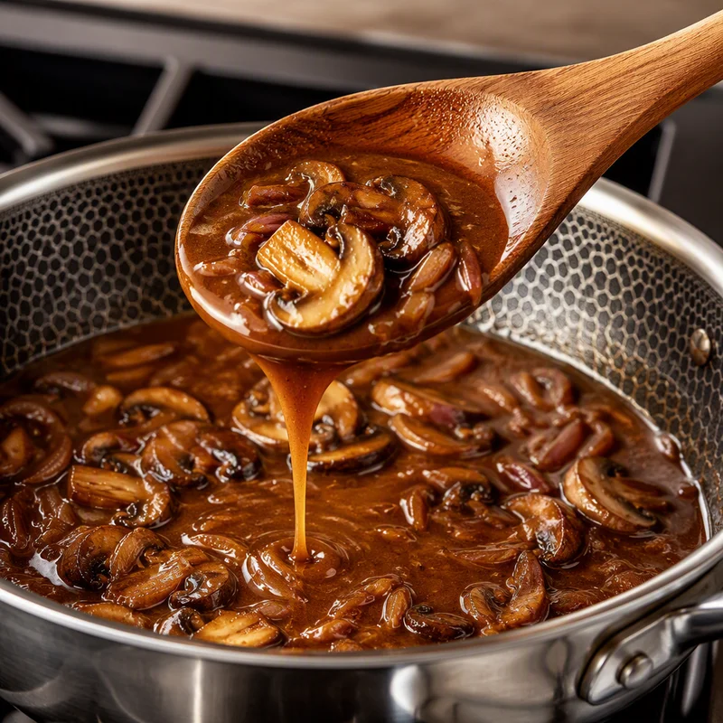 Trattoria-Style Marsala Pan Sauce with Cremini and Shallots