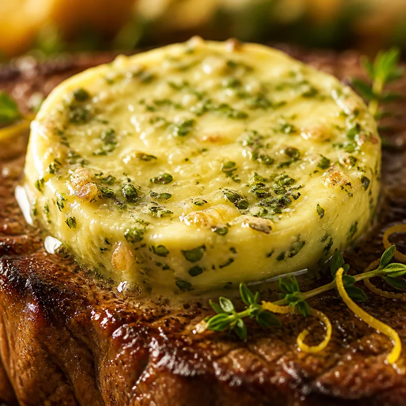 Steakhouse Garlic Herb Compound Butter