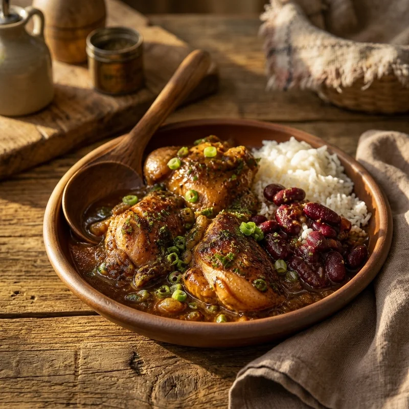 Caribbean Brown Stew Chicken