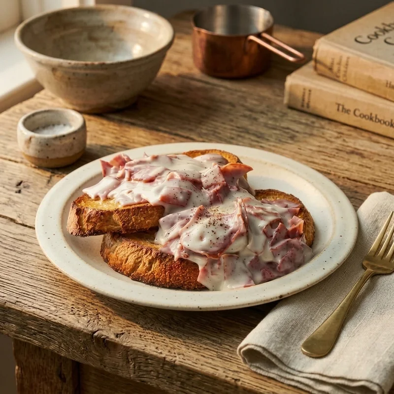 Creamed Chipped Beef on Toast