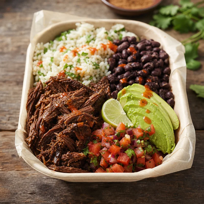 Meal-Prep Barbacoa Burrito Bowls