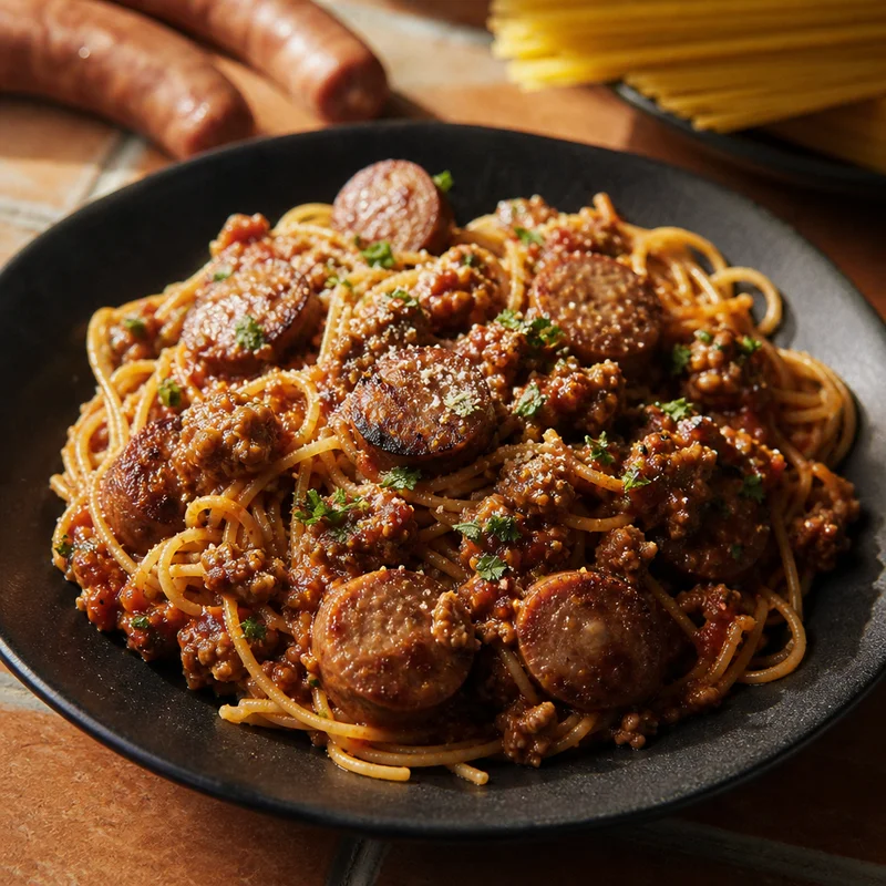 Italian Sausage in Quick Meat Sauce