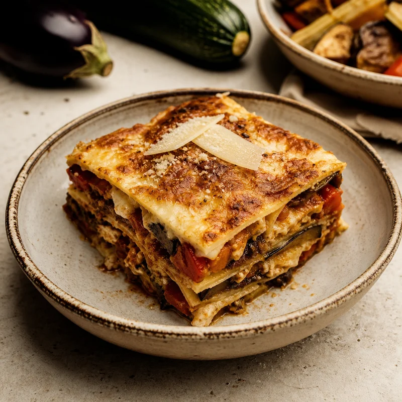 Roasted Vegetable Lasagna That Actually Slices