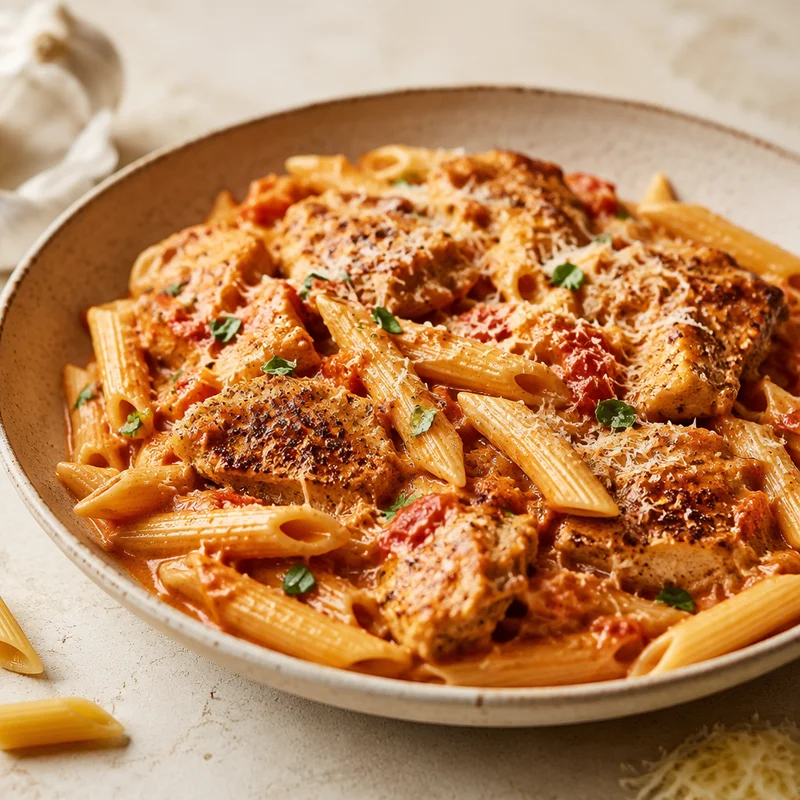 One-Pan Creamy Tomato Chicken Penne
