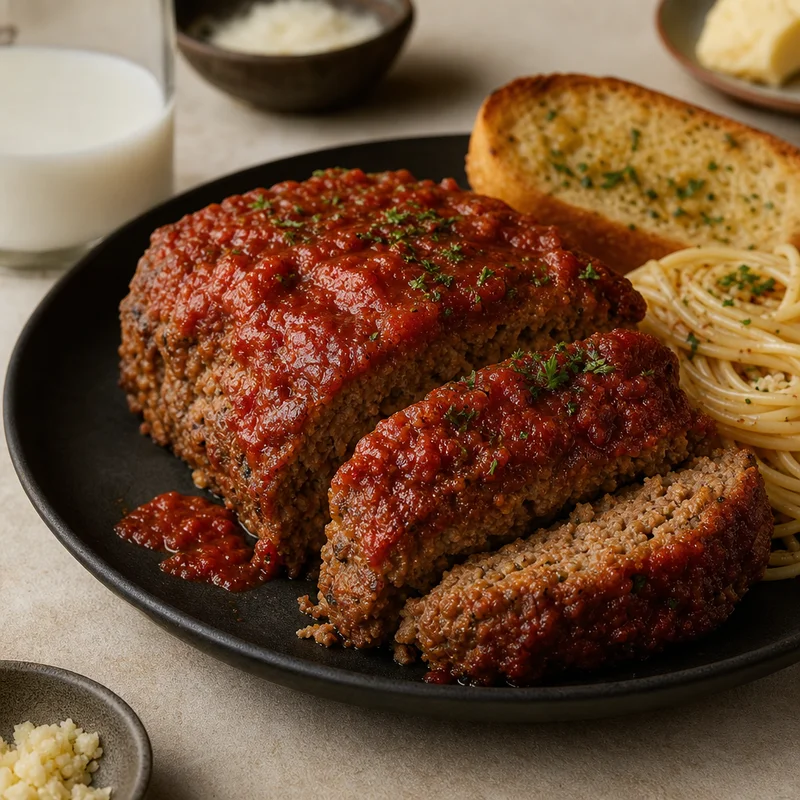 Italian-Style Meatloaf with Marinara Glaze