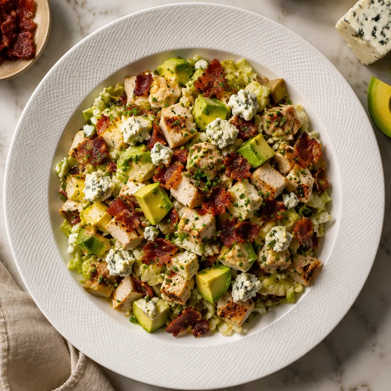 Chopped Chicken Salad with Avocado and Gorgonzola